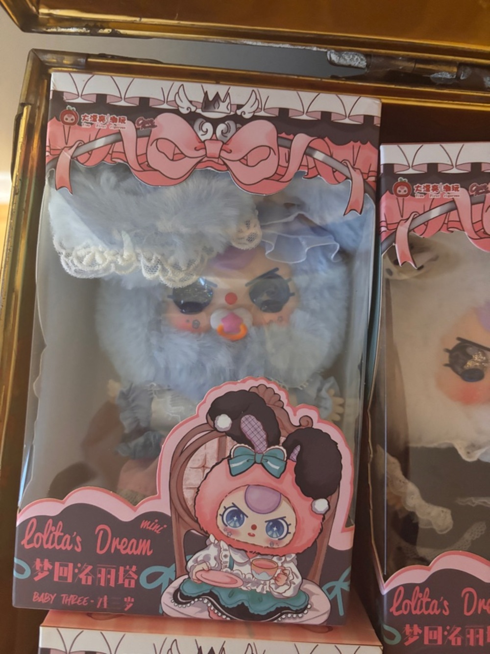 Lolita's Dream Blue Plush Doll in Pink-Accent Box